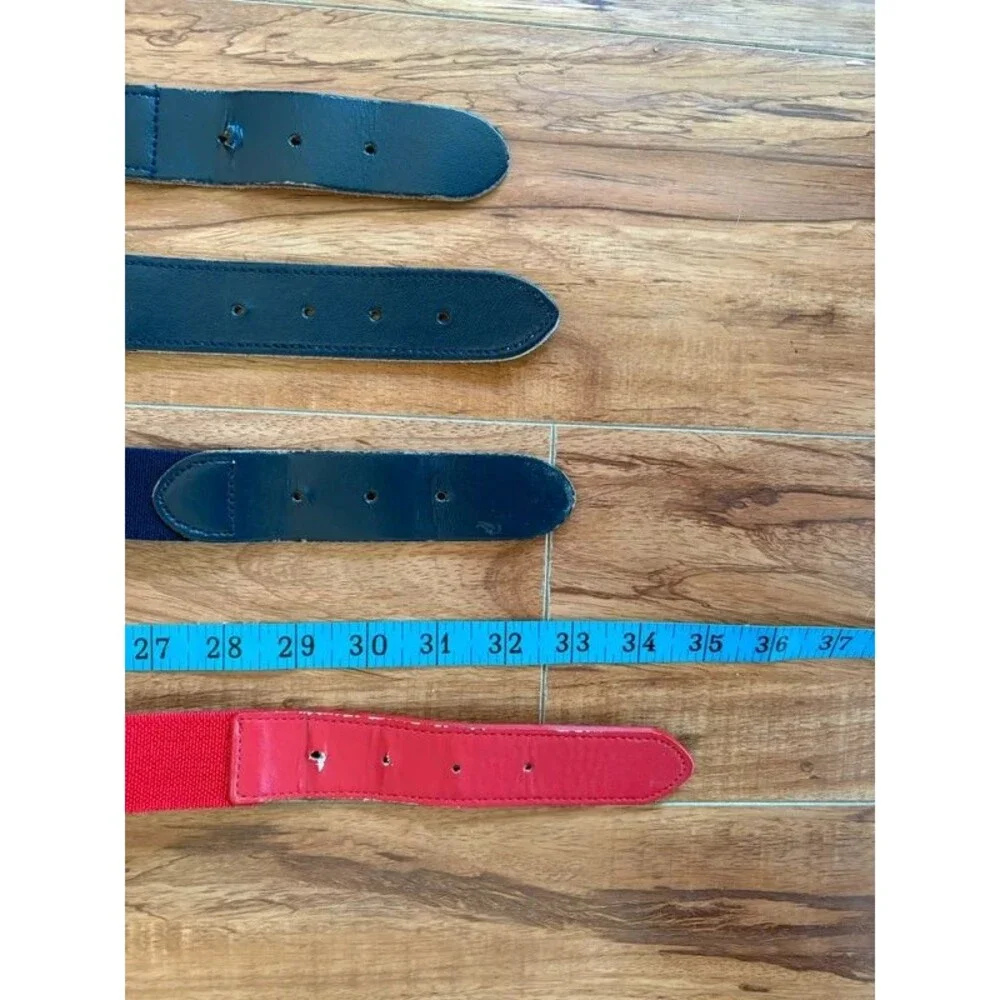 Lot of 4 Baseball Belts